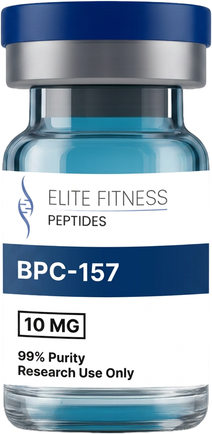 Blue capped BPC-157 peptide vial